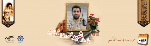 پاسدار مدافع حرم شهید محمدرضا شیبانی مجد