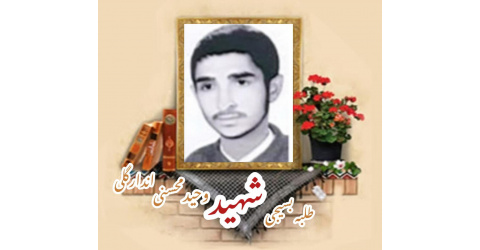 طلبه بسیجی شهید وحید محسنی اندارگلی